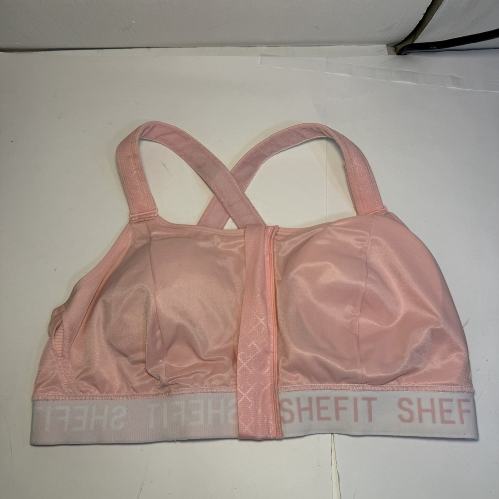 SHEFIT ULTIMATE Victorious Luxe Sports Bra High Support Fitness Activewear Pink